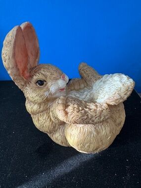 Adorable Tan Bunny Figurine holiday decor